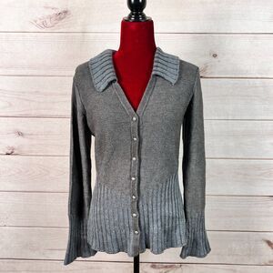 Peruvian Connection Sweater Cardigan Wool Blend